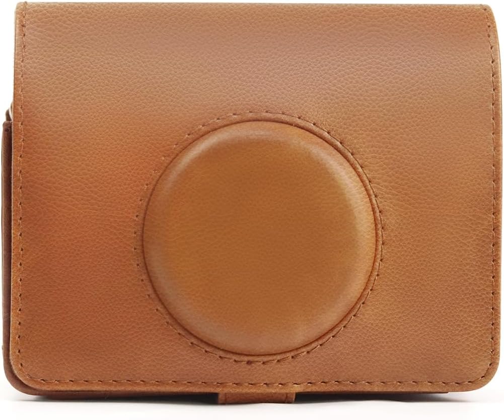 Instant Mini Evo Hülle, Kamera-schutzhülle Für Fujifilm Instax Mini Evo Mit Schultergurt, Braun, 12.8 5.3 10.5cm / 5 2.1 4.1in