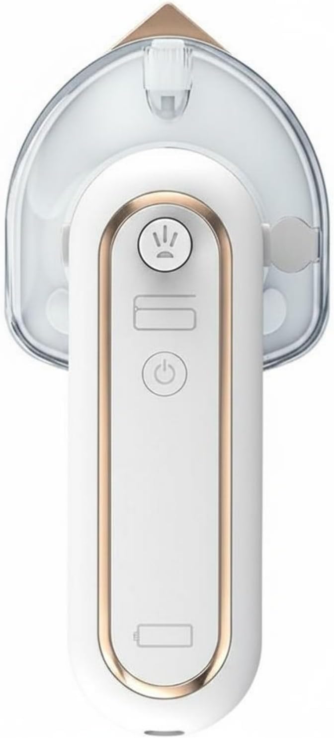 Sharplace Tragbares Dampfbügeleisen Mini Bügeleisen Reisebügeleisen Kleiderdampfer Mit Usb Aufladung Leichtes Handgerät Glättet Hemden Blusen Hosen Für Arbeitsalltag Meetings Unterwegs, Weiß