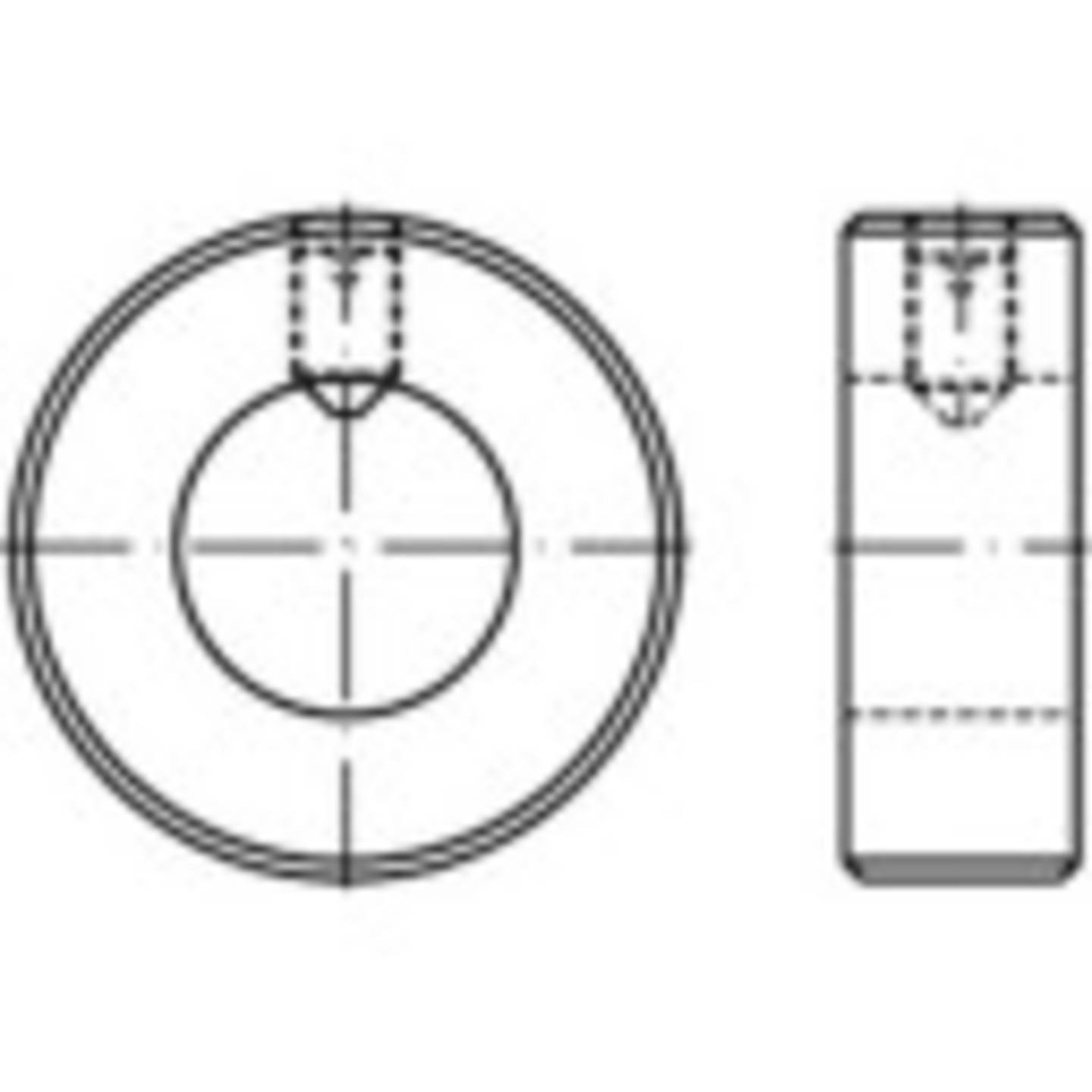 [gebraucht] B-ware Toolcraft Stellring M10 Din 705 Galvanisch Verzinkt 80mm Stahl Robust 5 Stück