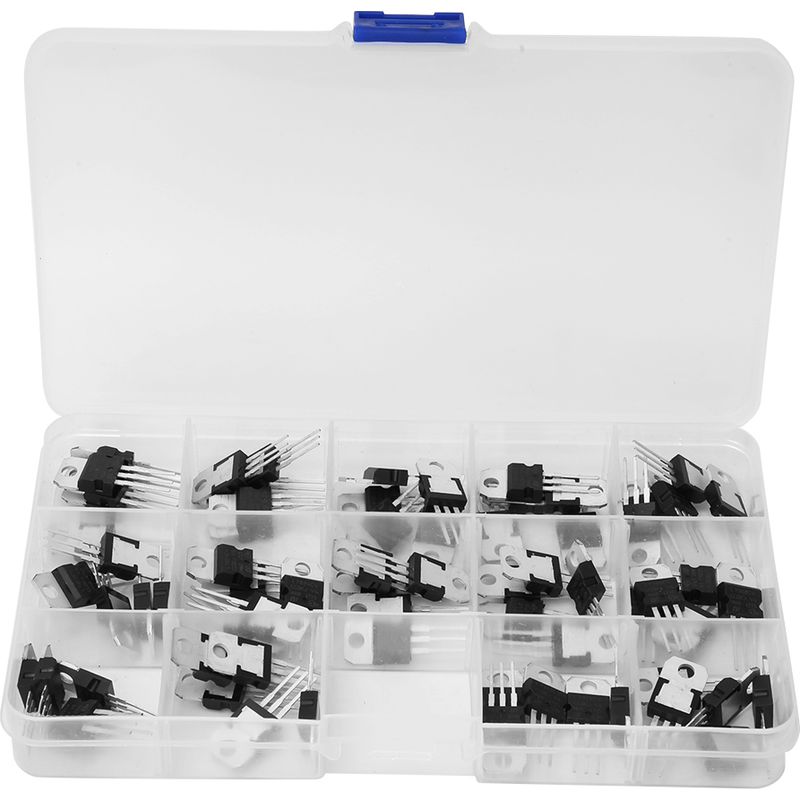 Spannungsregler-set, 70-teilig, 14 Werte, Dreipol-spannungsregler-transistor-set (positiv Und Negativ)