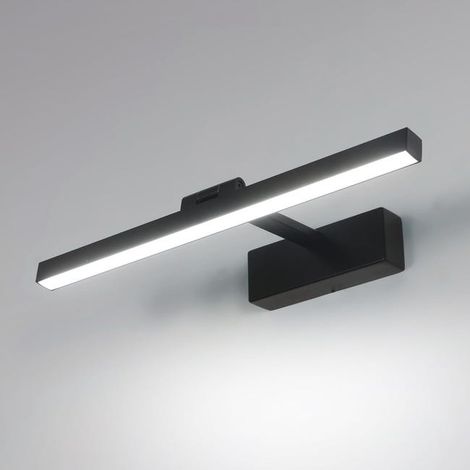40 Cm, 9 W, 6500 K, Schwarze Led-badezimmerspiegelleuchte, 180 Grad Verstellbare Wandleuchte Für Badezimmerspiegel