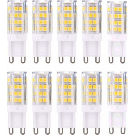 G9 Led-lampe, Warmweiß, 5 W, Entspricht Einer 40-w-halogenlampe, 420 Lumen, Nicht Dimmbar, 10er-packung [energieklasse A+]