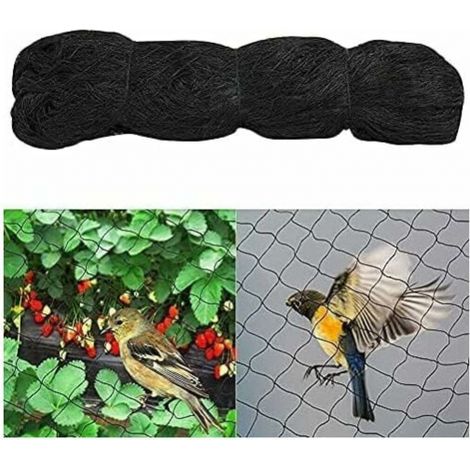 Vogelschutznetz, 5 M X 20 M, Vogelschutznetz, Obstbaumnetz, Schwarzes Vogelschutznetz. Schützt Obstbäume Und Gemüse Vor Schäden.