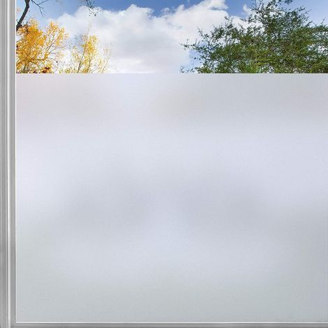 Fensterfolie 45 X 200 Cm Mit Gittermuster, Leicht Zuschneidbar, Sichtschutzfolie, Statisch Haftende, Blickdichte Folie, Uv-schutz, Dekorative Milchglasfolie Für Bad, Küche Und Büro