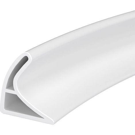 Silikon-dichtungsleiste Für Spülbecken, Faltbare Duschdichtungsleiste, Küchendichtungsleiste (weiß, 250 Cm)