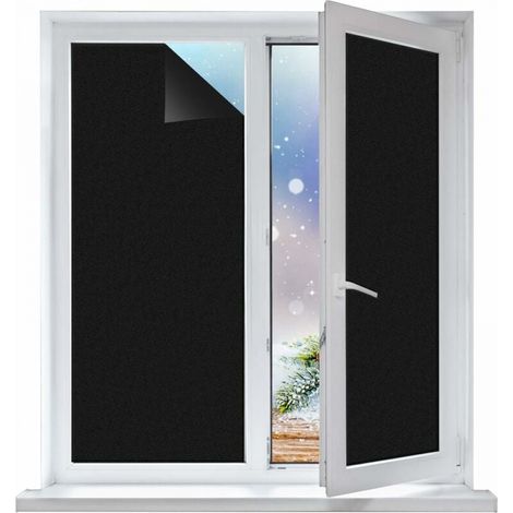 Blickdichte, Selbstklebende Fensterfolie 45 Cm X 200 Cm – Wasserdichtes Pvc – Uv-schutz Für Büros Und Badezimmer – Klebstofffreie Anbringung – 45 Cm X 200 Cm