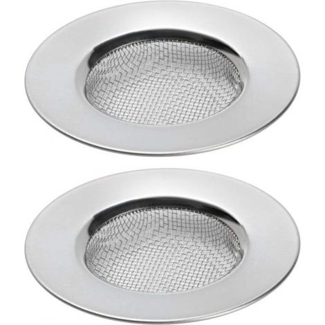 Set Mit 2 Sieben Für Dusche, Badewanne Oder Küchenspüle. Spülbecken-sieb Aus Edelstahl. 7,6 Cm Durchmesser.