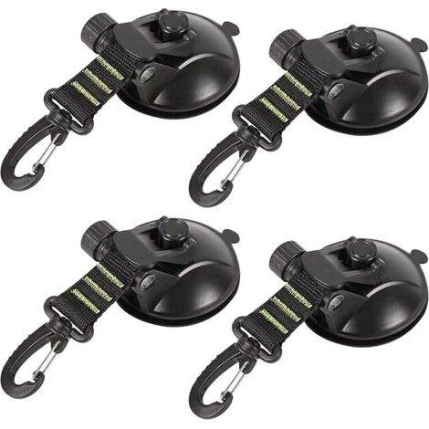 – 4er-pack Saugnapf-befestigungen – Saugnapfbefestigung Für Auto Und Camping – Maximale Traglast 10 Kg – Haftgelbasis