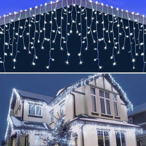 – 10 M Lange Lichterkette Für Den Außenbereich Mit 400 Leds – Wasserdicht – 8 Beleuchtungsmodi – Ideal Für Weihnachts-, Hochzeits- Und Partydekorationen – Isolierter Kupferdraht