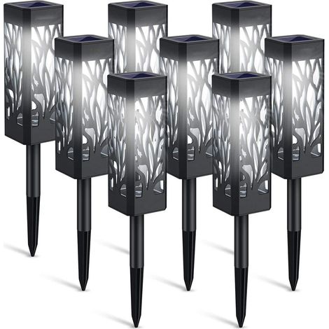 Solarbetriebene Gartenleuchten Für Den Außenbereich, 6er-set, Weißes Licht, Schutzart Ip65, Mit Automatischer Ein-/ausschaltfunktion, Geeignet Für Terrassen.