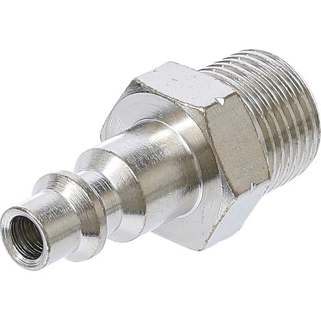 - Schnellkupplung - Außengewinde - Druckluftadapter - Für Druckluftwerkzeuge - Industrieller Einsatz - Silber - 10 X 3/8 Zoll