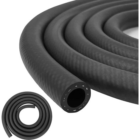 Kraftstoffschlauch – Nbr-gummi – Öl- Und Hitzebeständig – Für Diesel- Und Benzinmotoren – Schwarz – 600 X 0,4 Cm