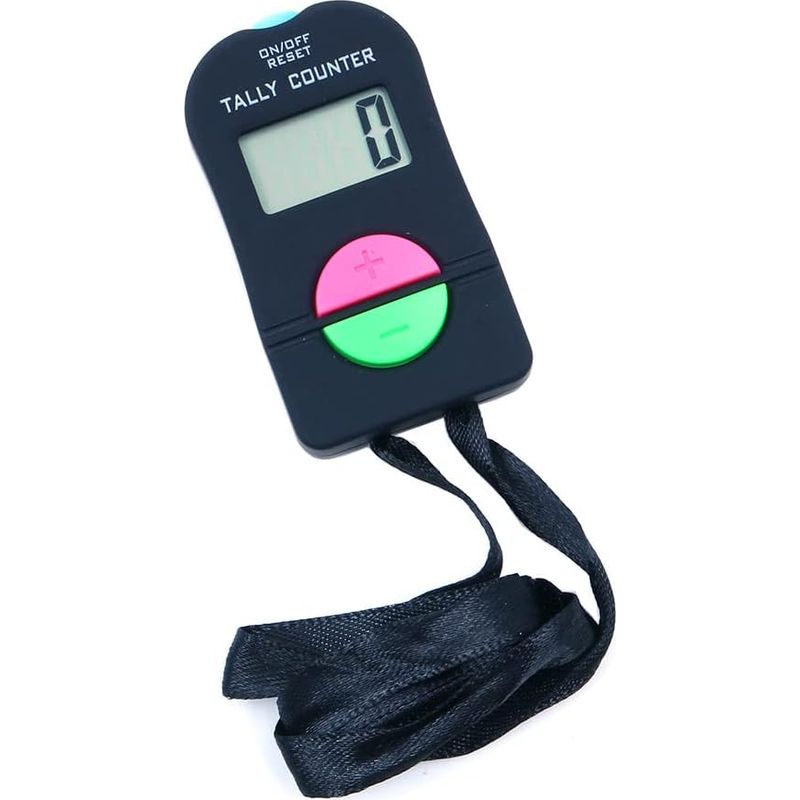 Manueller Zähler – Digitaler Zähler – Lcd-bildschirm – Sport- Und Inventarzähler Für Schulen Und Stadien, Schwarz, 8 X 5 X 2 Cm