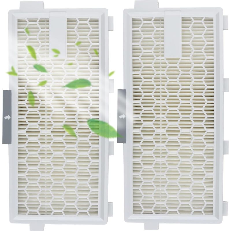 Hepa-filter – Mikrofilter – Airclean Aktivkohlefilter Für Miele C1 C2 C3 S4000-s8999 Staubsauger, Weiß Und Schwarz
