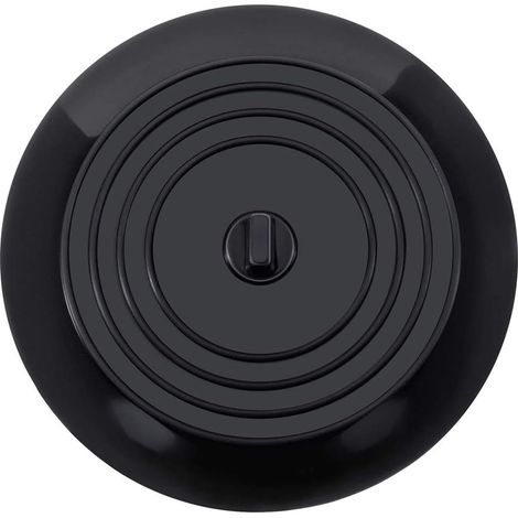 Stück Badewannenstöpsel 15 Cm / 6 Zoll Universal-silikon-badewannenstöpsel Für Küche, Badezimmer, Badewanne, Dusche, Waschküche - (schwarz)