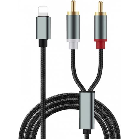 1 Stück Apple-auf-2rca-lotus-audiokabel – Audioverstärker Für Mobiltelefone An Iphone-lautsprecher