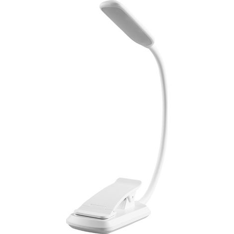 Wiederaufladbare Leselampe, Zum Anklemmen, Stufenlose Dimmfunktion, 3 Farben (warmweiß, Weiß Und Gemischte Farben), 360° Flexibler Hals, Ideal Für Bett Und Reise.
