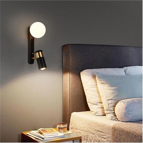 Led-leseleuchte, Drehbare Wandleuchte Für Schlafzimmer, Büro, Flur, Wohnzimmer Und Balkon – G9-led-leuchte Mit Acrylschirm