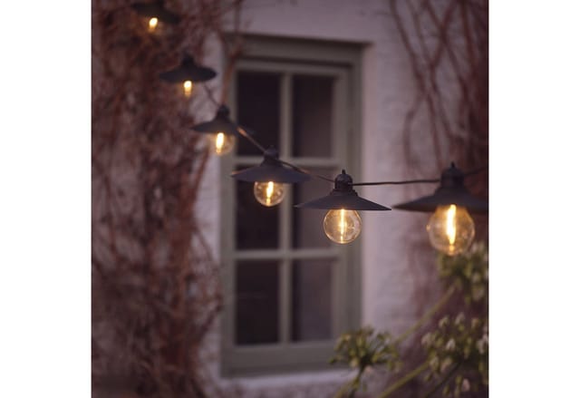 6er Solar Lichterkette Retro