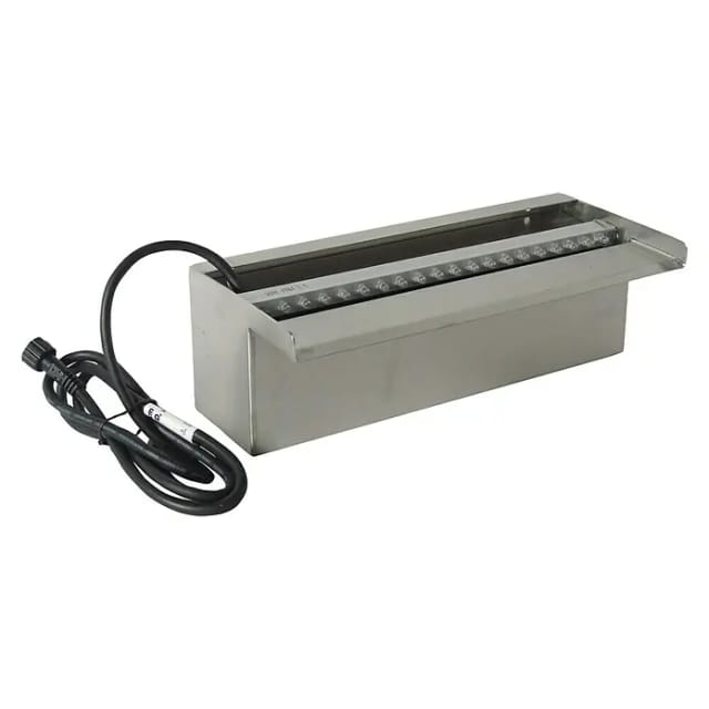 Ubbink Niagara 30 LED Wasserfall Element Edelstahl Beleuchtet