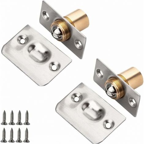 4-teiliges Kugelriegel-set, Edelstahl-kugelriegel Für Türen, Verstellbarer Rollenkugel-möbeltürriegel Mit Schrauben Für Zuhause – Universell Und Langlebig