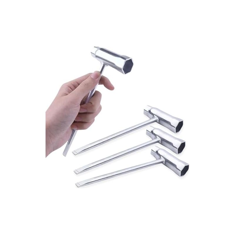 4-teiliges Kettensägen-schraubendreher-set, Kettensägen-schraubendreher-kit 13×19mm Schlitzschraubendreher, Kettensägenschlüssel, Kombinations-t-schlüssel, Glühkerzen-vergaser-einstellung -