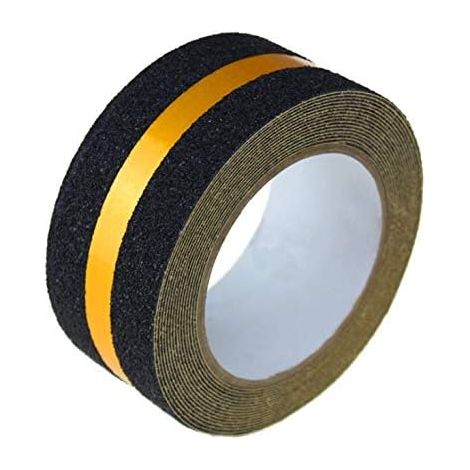 Rutschfestes Klebeband Mit Reflektierendem Streifen, Gelb, Rutschfest, Hohe Griffigkeit, 50 Mm X 50 M, Für Böden, Treppen, Sicherheit