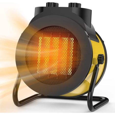 Heizgerät, 3000w Ptc-elektroheizung, 90° Verstellbarer Winkel, Schnelle Und Sichere Erwärmung, Kleine Tragbare Heizung (gelb)