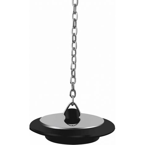 Abflussstopfen, Universeller Badewannenstopfen Mit Langer Metallkugelkette Und Aufhängering, Verchromter Gummi-spülbeckenstopfen, Ersatzfilter