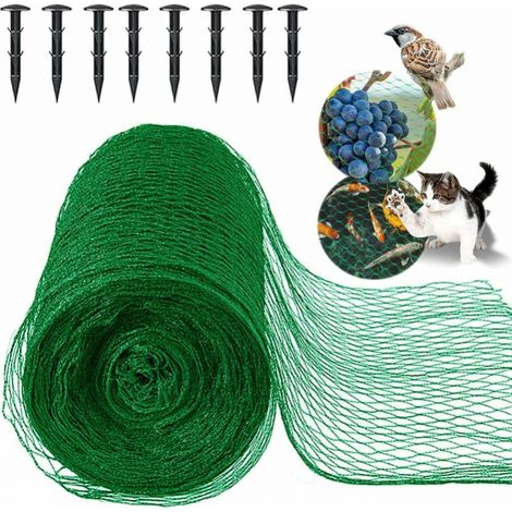 Geflügelnetz, Gartennetz 4 X 20 M, Vogelschutznetz Zum Schutz Von Obstbäumen, Gemüse, Blumen, Feldfrüchten, Erbsen Und Bohnen, Feine Maschenweite 15 X 15 Mm