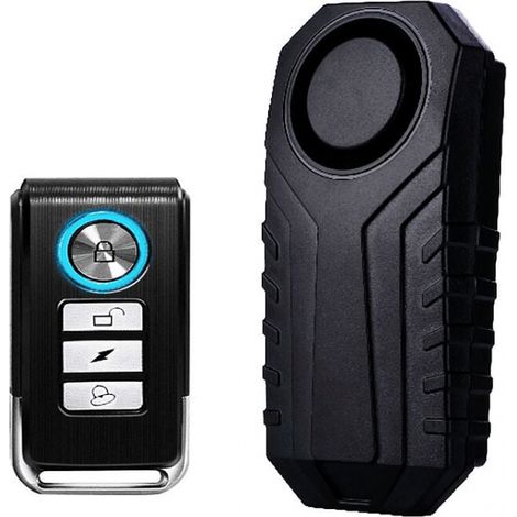– 113 Db Diebstahlalarm Für Fahrräder Und Autos – Wasserdicht Nach Ip55 – Fernbedienung Mit 20 M Reichweite – 7 Einstellbare Empfindlichkeitsstufen – Extrem Lauter Alarm