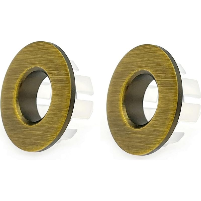 Überlaufringe – Messing – Für Bad- Und Küchenspülen – Korrosionsbeständig – Goldfarben – 30 X 24 Mm