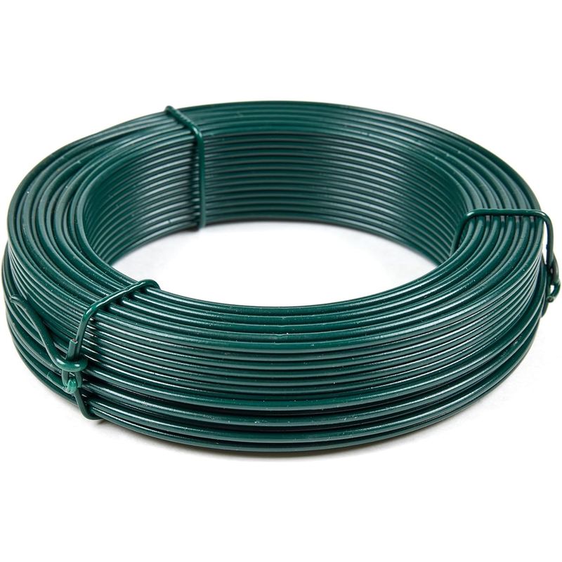 1 Rolle Grüner Stahl-spanndraht Ø2,7 Mm 50 M Für Gartenzäune