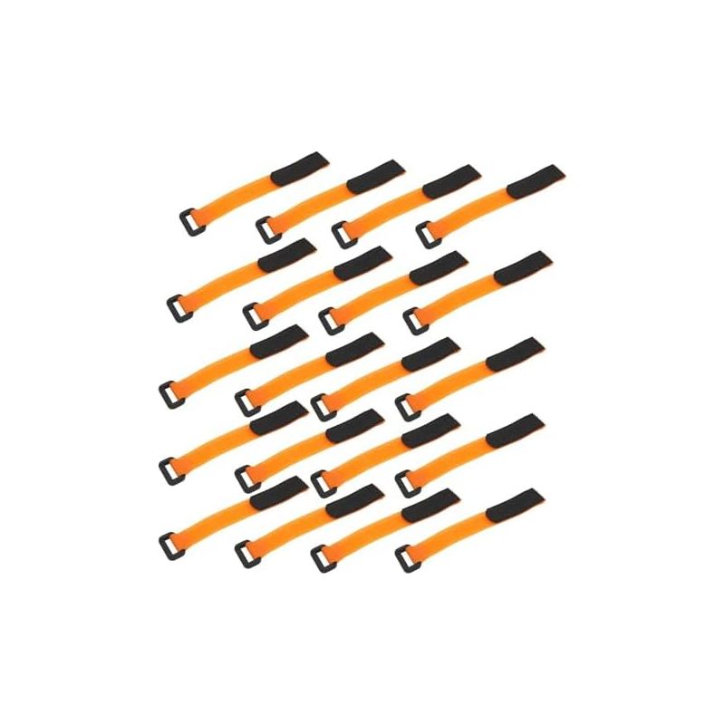 Selbstklebendes Band, Strapazierfähige Nylon-befestigungsbänder, Mehrzweck-kabelbinder Mit Schlaufe (orange) – 20300 Mm