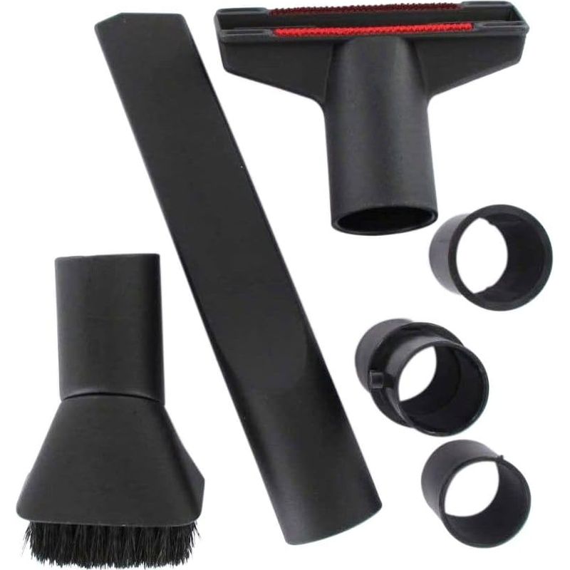 3-teiliges Universal-staubsauger-zubehörset – Fugendüse Und Bürsten – Reinigung Von Fußleisten Und Ecken – Schwarz – 35 X 20,5 X 3,5 Cm