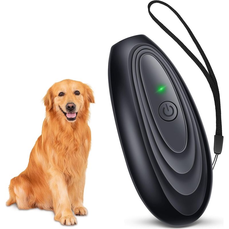 Antibellgerät Für Hunde, Ultraschall-hundebellabwehrgerät, Ultraschall-antibellgerät Mit Einstellbarer Frequenz, Wiederaufladbares Gerät Mit 10 M Reichweite, Wasserdicht Nach Ipx4 Für Kleine Und Große