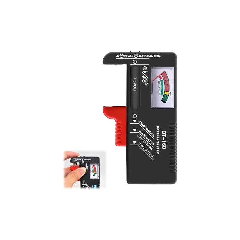 Universeller Batterietester Für Aa-, Aaa-, Cd-, 9v- Und 1,5v-batterien – Spannungsprüfer Für Alle Batterien, Geeignet Für Den Heimgebrauch