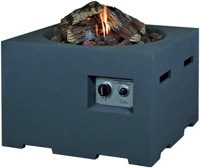 Happy Cocooning Feuertisch quadratisch grau 600 x 600 mm