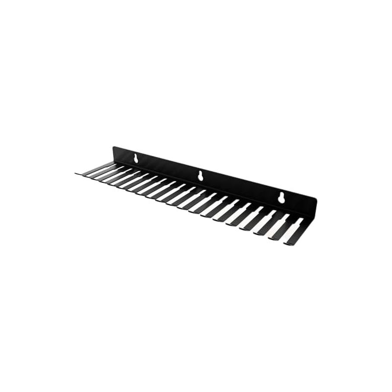 Wandmontierter Kabelorganizer – 19-kanal-kabelmanagementsystem Aus Stahldraht, Schwarzes Audiokabel-halterungswerkzeug Für Studio, Büro, Zuhause, Schlafzimmer, Wohnwagen -