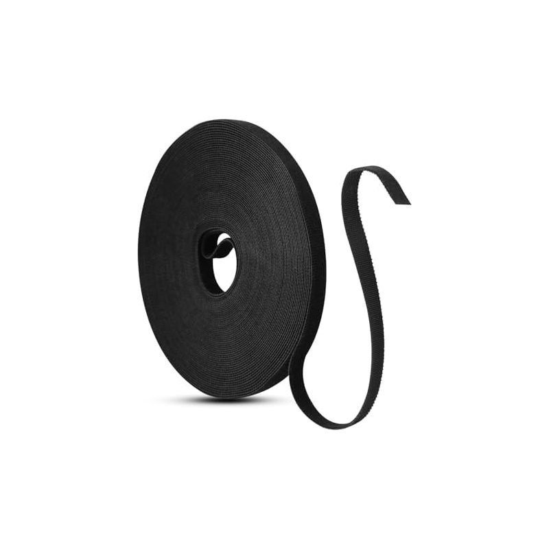 15 M Langes Befestigungskabel, 10 Mm Langes, Wiederverwendbares, Kratzfestes Nylonband Für Die Häkel- Und Boucle-befestigung Für Die Kabelführung 1015000 Mm – Schwarz –