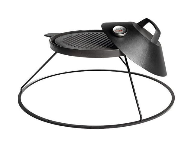 Happy Cocooning Grillplatte mit Deckel für Feuertische 58x34cm