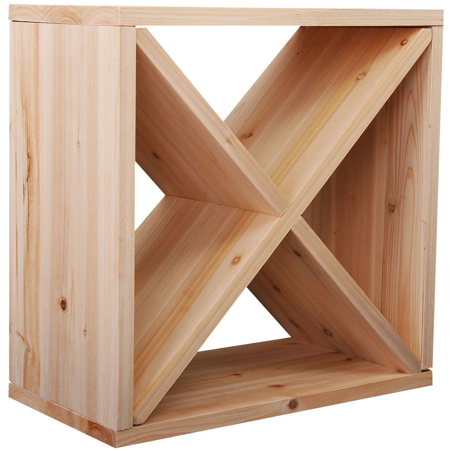Weinschrank Aus Naturholz Für 24 Flaschen Und Spirituosen