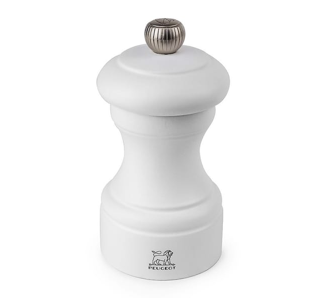 Peugeot Bistro Salzmühle Holz Weiß Matt 10cm