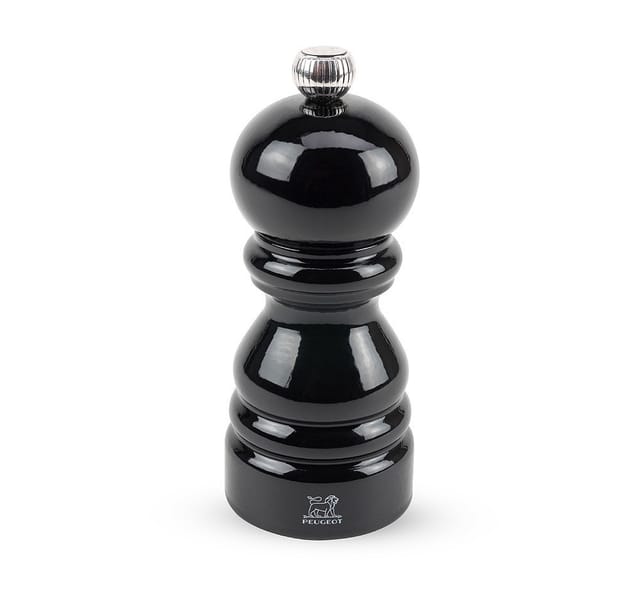 Peugeot Paris Pfeffermühle Holz Schwarz Lackiert 12cm