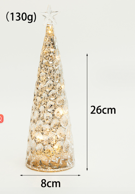 Künstlicher Weihnachtsbaum Aus Quecksilberglas Mit Led-beleuchtung E