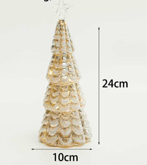 Künstlicher Weihnachtsbaum Aus Quecksilberglas Mit Led-beleuchtung C