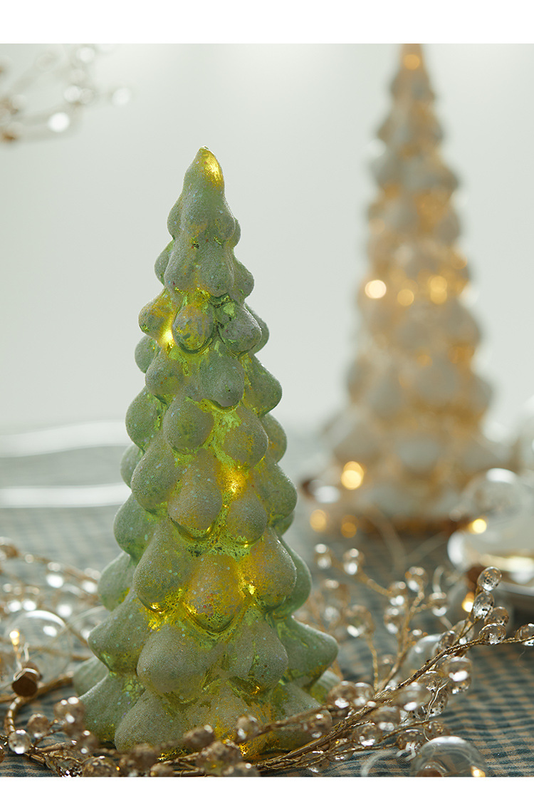 Künstlicher Weihnachtsbaum Aus Quecksilberglas Mit Led-beleuchtung B