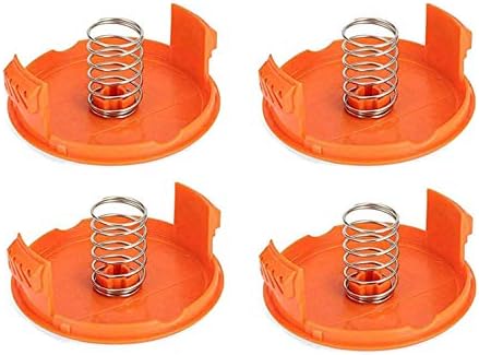 (4 Spulenkappen + 4 Federn) Ersatzspulenkappe Für Black & Decker Gh900, Lst201, Gh600, Nst2018 Und Cst2000 Freischneider