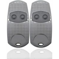 Came Top 432ee Universalfernbedienung Für Garagentore, 2er-pack Tragbare Fernbedienungen, Kompatibel Mit Top432na/432/432ev/432a/432m/432s T432/433 Garagentorfernbedienungen, 92 Mhz (silber)