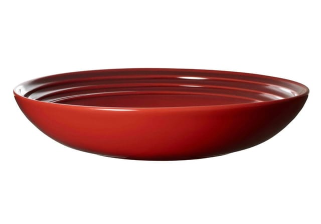 Le Creuset Suppenteller Steinzeug Kirschrot 22cm